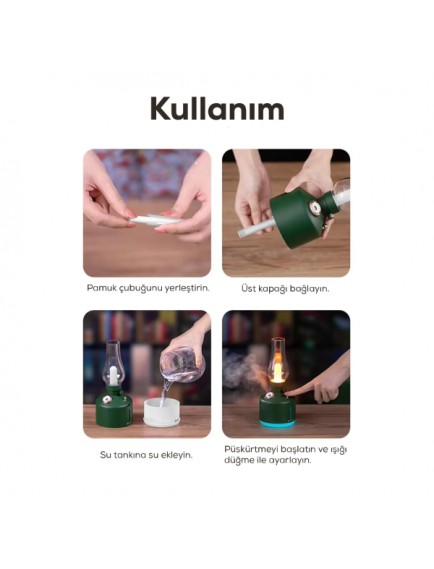 Gaz Lambası Tasarımlı Hava Nemlendirici