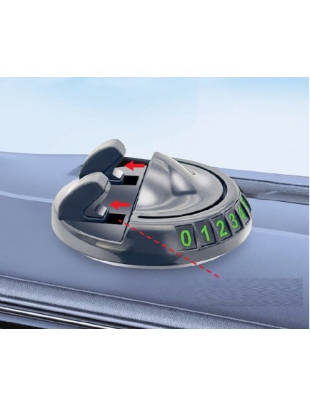360° Dönebilen Yapışkanlı Numaratörlü Araç Telefon Tutucu