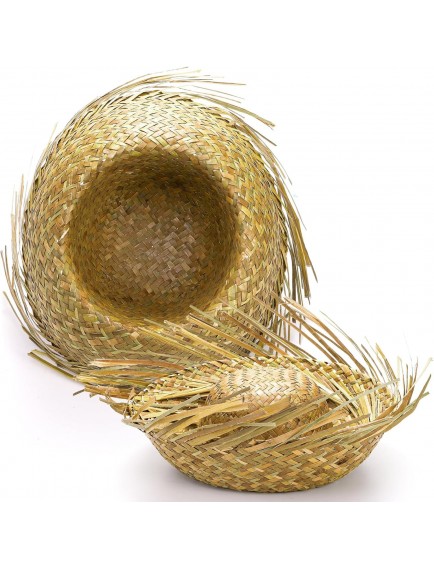 Tropikal Parti Natural Hasır Şapka