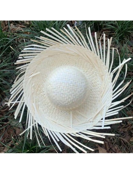 Tropikal Parti Beyaz Hasır Hawaii Şapkası