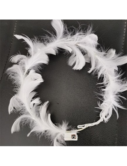 Led Işıklı RGB 3 Fonksiyonlu Otrişli Parti Tacı Beyaz Renk