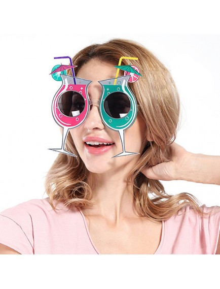 Kokteyl Temalı Hawaii Yaz Partisi Gözlüğü