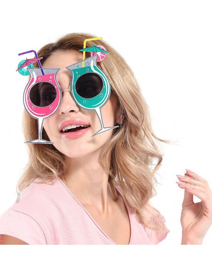 Kokteyl Temalı Hawaii Yaz Partisi Gözlüğü