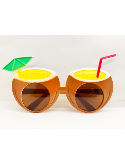 Hindistan Cevizi Tasarımlı Yaza Merhaba Parti Gözlüğü