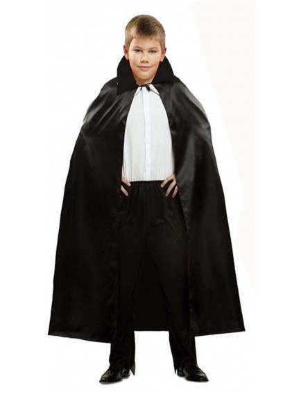 Siyah Renk Yakalı Halloween Pelerini 90 cm