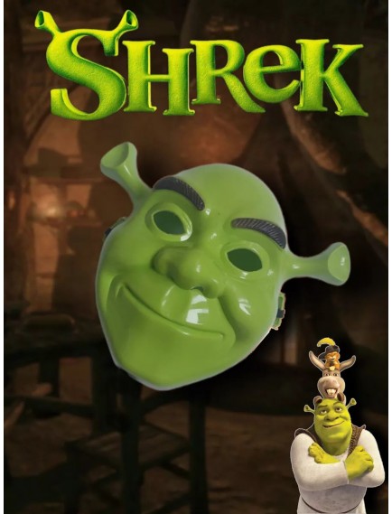Yeşil Shrek Maskesi