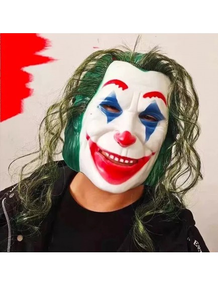 Joaquin Phoenix Joker Maskesi Yeşil Saçlı