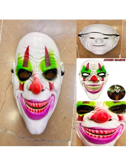 Psikopat Palyaço Temalı Joker Maskesi