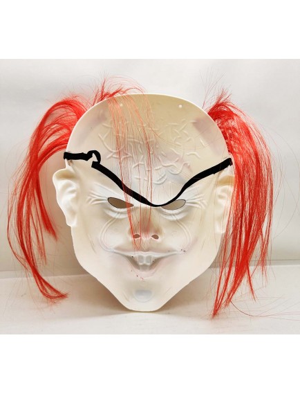 Kızıl Saçlı Joker Palyaço Maskesi