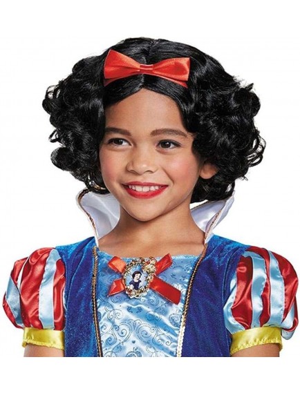 Pamuk Prenses Peruğu Kırmızı Fiyonklu