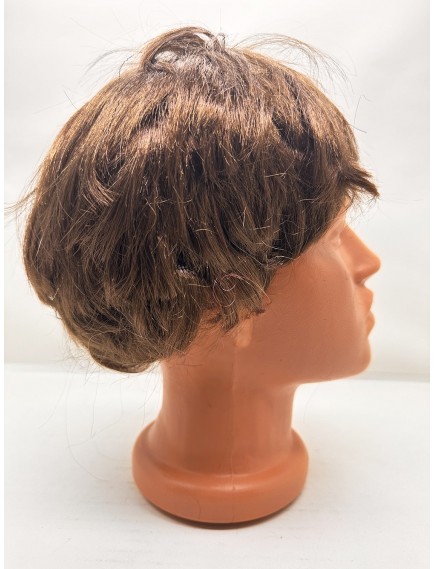 Kahverengi Kısa Kesim İçi Astarlı Erkek Peruğu