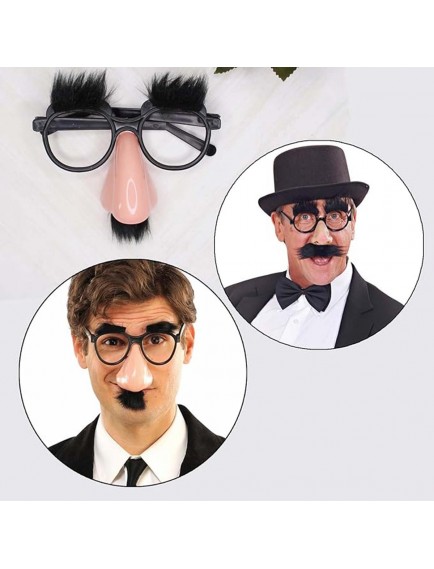 Eğlenceli Kılık Değiştirme Kaş Bıyık Mizah Gözlüğü 9x13 cm