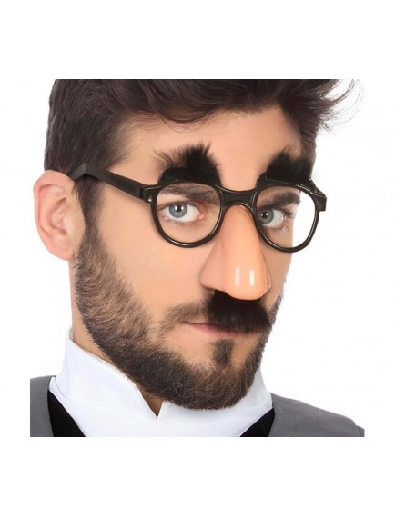 Eğlenceli Kılık Değiştirme Kaş Bıyık Mizah Gözlüğü 9x13 cm