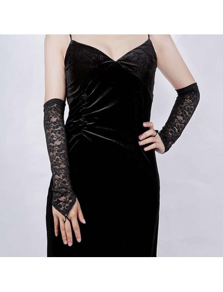 Parmak Askılı Zarif Dantel Eldiven