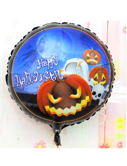 Happy Halloween Balkabağı Folyo Balon 18 inç