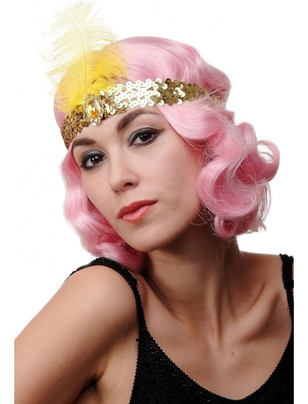 Altın Renk Çarliston Saç Bandı