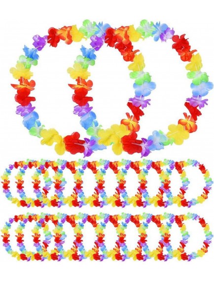 Hawaii Çiçekli Boyun Kolyesi 12 Adet