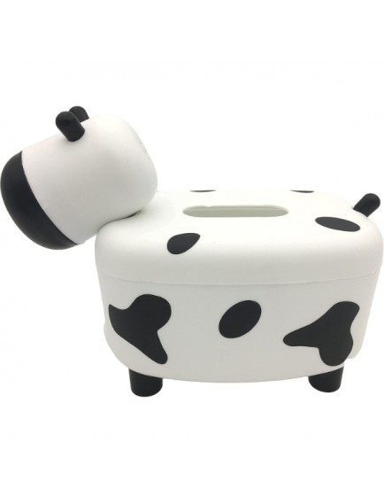 Sevimli İnek Tasarımlı Mıknatıslı Tuzluk ve Peçetelik