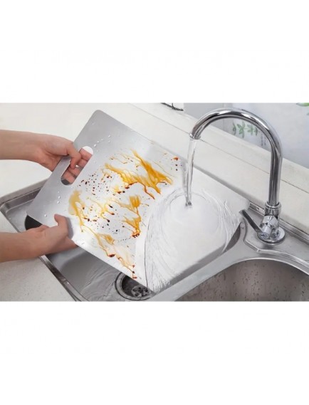 3'lü Paslanmaz Çelik Kesme Tahtası Seti