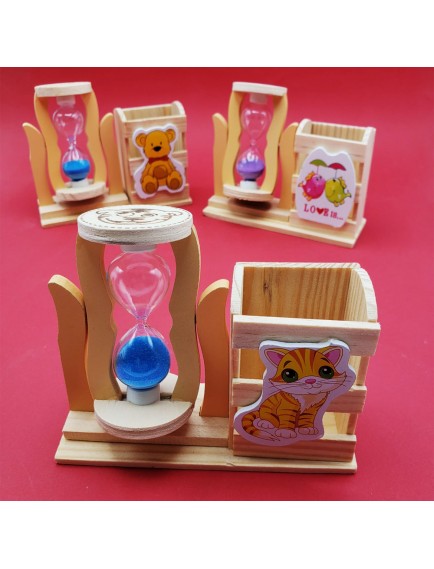 Kum Saati Kalemlik Kutulu