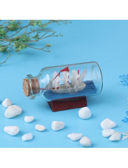 Mini Boy Şişe İçerisinde Gemi Maketi