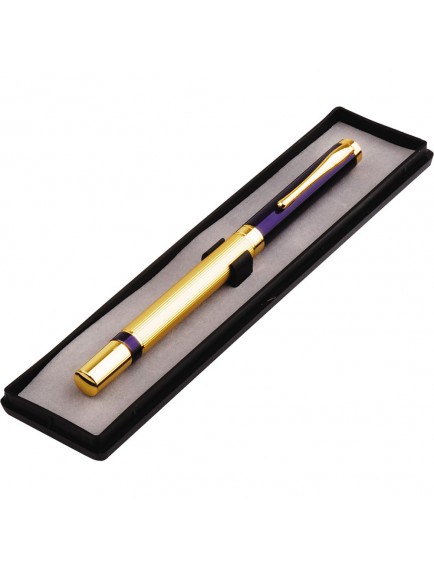 Kutulu Lacivert Gold Tasarım Roller Kalem