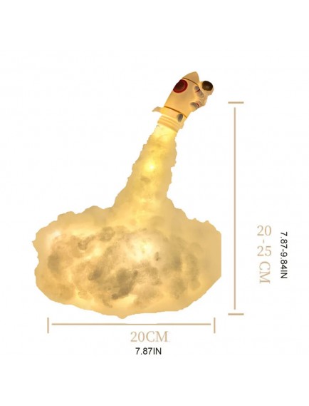 Kendin Yap Uçan Astronot Tasarımlı Gece Lambası