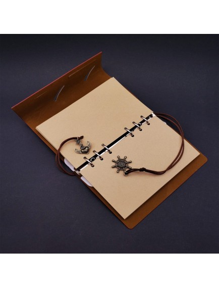 Deri Defter ve Tüylü Kalem Hediye Seti