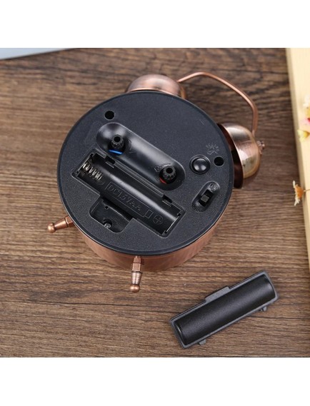 Bakır Metal Alarmlı Masa Saati