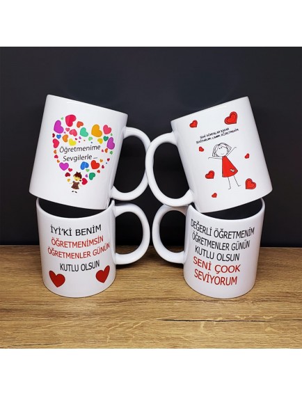 Öğretmenler Gününe Özel Baskılı Kupa Bardak