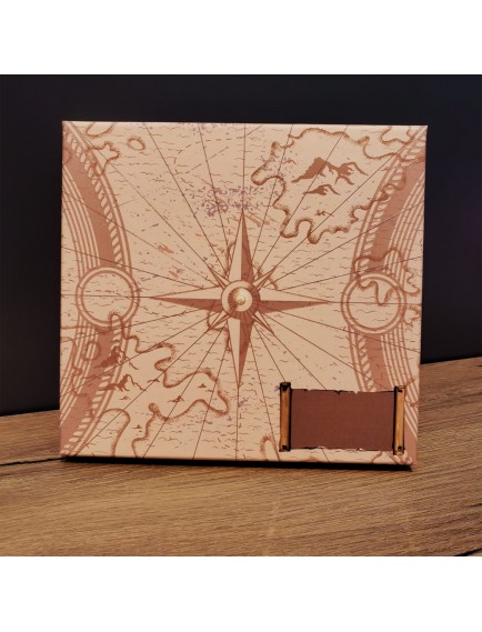 Kırmızı Pusula Tasarım Deri Defter Ve Touchpen Kalem Seti