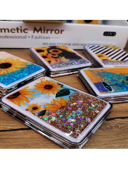 Simli Kapaklı Cep Aynası