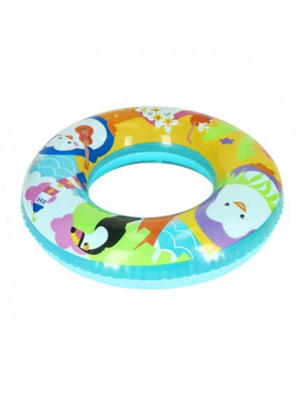 Sevimli Hayvanlar Desenli Çocuk Deniz Simidi (3-6 Yaş)