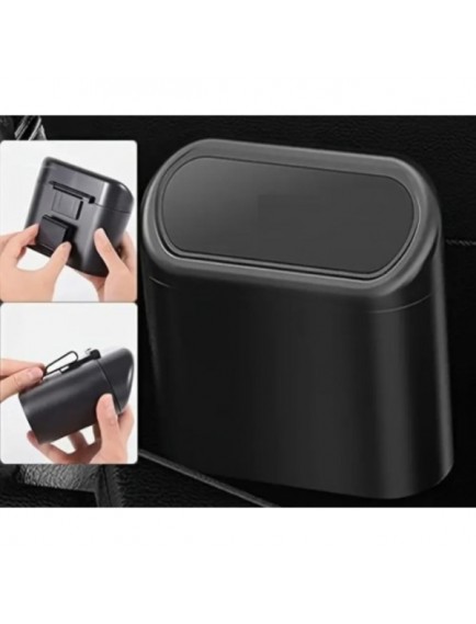 Araba Çöp Kutusu Kapaklı Organize Siyah Renk