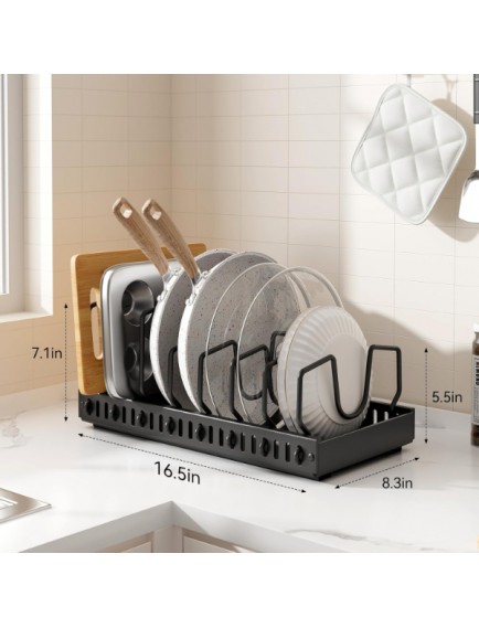 Teleskopik Raylı Tava Tencere Organizeri