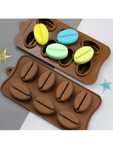 Kahve Çekirdeği Şekilli Silikon Kalıp