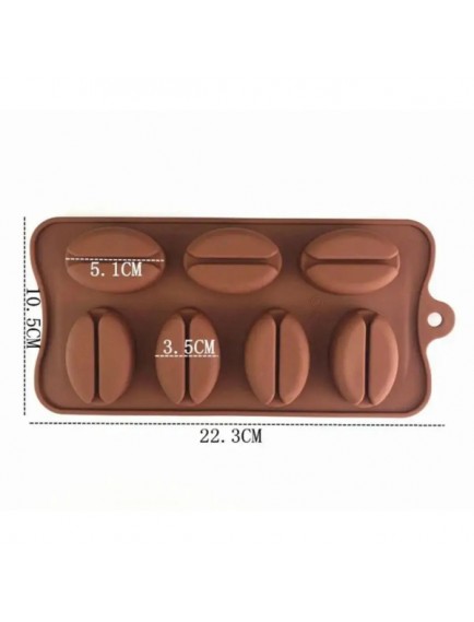 Kahve Çekirdeği Şekilli Silikon Kalıp