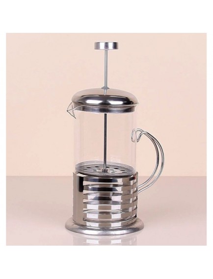 Çelik Kulplu Cam French Press - 350 ml