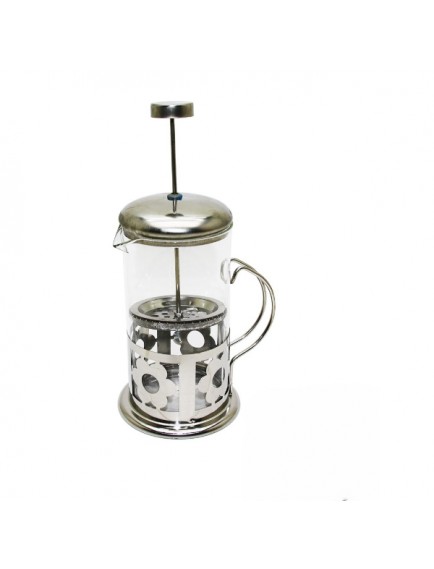 Çelik Kulplu Cam French Press - 350 ml