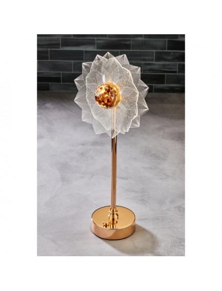 Çiçek Tasarımlı LED Masa Lambası