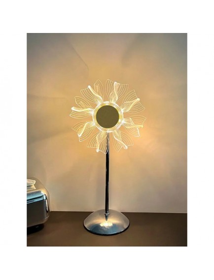 Çiçek Tasarımlı LED Masa Lambası