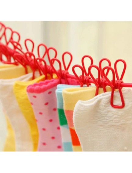 Taşınabilir Pratik Mandallı Çamaşır İpi