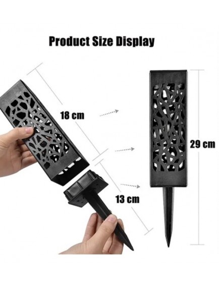 Dekoratif Solar Güneş Enerjili Bahçe Aydınlatması Yürüyüş Yolu Seti (6 Adet)