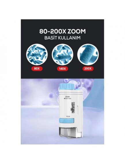 Portatif Mini Mikroskop