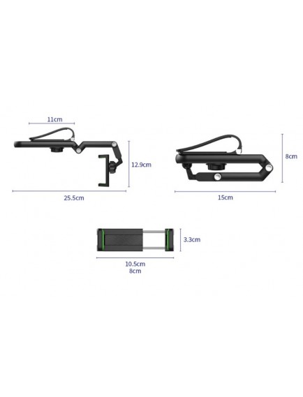 1080° Dönebilen Çok Fonksiyonlu Telefon Tutucu