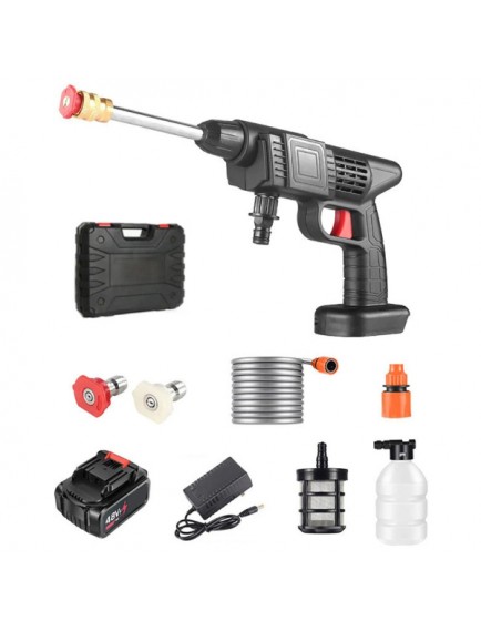 48V Şarjlı Çift Bataryalı Taşınabilir Basınçlı Yıkama Sulama Tabancası