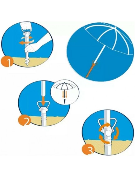 Plastik Şemsiye Sabitleme Kazığı