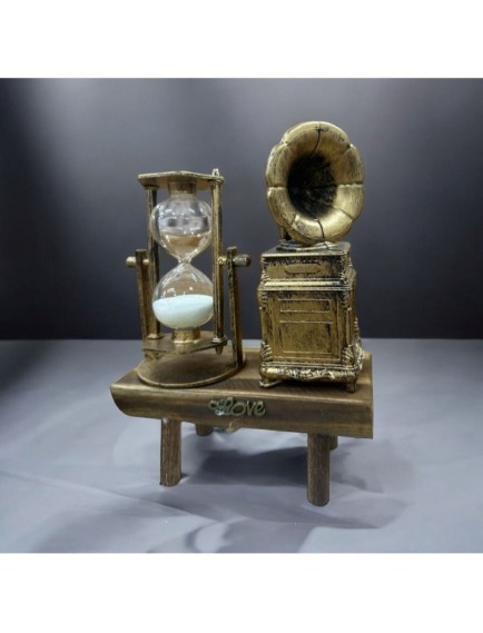 Gramofon Biblolu Kum Saati