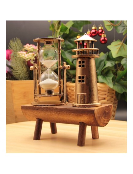 Deniz Feneri Biblolu Kum Saati