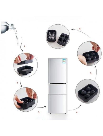 Kuru Kafa Şekilli Silikon Buz Kalıbı